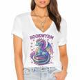 Just a Girl Who Loves Dragons And Books Women's Jersey Short Sleeve Deep V-Neck Tshirt Just a Girl Who Loves Dragons And Books Women's Jersey Short Sleeve Deep V-Neck Tshirt