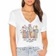 Just One More Chapter Book Lovers For Women Women's Jersey Short Sleeve Deep V-Neck Tshirt