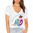 Leave Me Alone I'm Reading a Book For Bookworms Premium Tri-Blend Women's Jersey Short Sleeve Deep V-Neck Tshirt