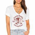 Leaving Reality Entering Fiction Book Lover Women's Jersey Short Sleeve Deep V-Neck Tshirt