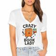 Librarian Book Reader Collector Book Worm For Women Women's Jersey Short Sleeve Deep V-Neck Tshirt