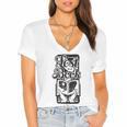 Lost In a Book Women's Jersey Short Sleeve Deep V-Neck Tshirt Lost In a Book Women's Jersey Short Sleeve Deep V-Neck Tshirt