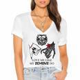 Love Me Like My Demons Do Dark Romance Merch Smutty Book Women's Jersey Short Sleeve Deep V-Neck Tshirt Love Me Like My Demons Do Dark Romance Merch Smutty Book Women's Jersey Short Sleeve Deep V-Neck Tshirt