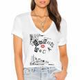 Mean Girls Burn Book Cover Art Women's Jersey Short Sleeve Deep V-Neck Tshirt