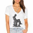 Men Pixel Art Geometric Book Human Drawing Graphic Men Women's Jersey Short Sleeve Deep V-Neck Tshirt
