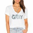 Morally Gray Shirt Cute Romance Novel Reader Smut Book Premium Women's Jersey Short Sleeve Deep V-Neck Tshirt