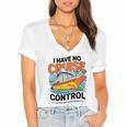 I Have No Cruise Trip Control They Book Themselves Women's Jersey Short Sleeve Deep V-Neck Tshirt