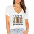 I Have No Shelf Control Flower Book Bookish Women's Jersey Short Sleeve Deep V-Neck Tshirt I Have No Shelf Control Flower Book Bookish Women's Jersey Short Sleeve Deep V-Neck Tshirt