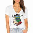 It Is Okay To Be a Grumpy Old Man Book Lover Premium Women's Jersey Short Sleeve Deep V-Neck Tshirt It Is Okay To Be a Grumpy Old Man Book Lover Premium Women's Jersey Short Sleeve Deep V-Neck Tshirt