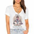 Oops I Bought Another Book Book Woman Sarcastic Women's Jersey Short Sleeve Deep V-Neck Tshirt