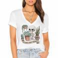 Plant Introvert Gardener Houseplant Botanical Women Men Kids Women's Jersey Short Sleeve Deep V-Neck Tshirt Plant Introvert Gardener Houseplant Botanical Women Men Kids Women's Jersey Short Sleeve Deep V-Neck Tshirt