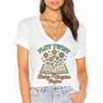 Pregnancy Announcement Book Lover Reveal Pregnant Women's Jersey Short Sleeve Deep V-Neck Tshirt Pregnancy Announcement Book Lover Reveal Pregnant Women's Jersey Short Sleeve Deep V-Neck Tshirt