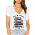 There Is No Such Thing As Too Many Books Lover Women Kids Women's Jersey Short Sleeve Deep V-Neck Tshirt There Is No Such Thing As Too Many Books Lover Women Kids Women's Jersey Short Sleeve Deep V-Neck Tshirt