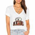 Read More Banned Books Reader Cat Lover Librarian Freedom Women's Jersey Short Sleeve Deep V-Neck Tshirt Read More Banned Books Reader Cat Lover Librarian Freedom Women's Jersey Short Sleeve Deep V-Neck Tshirt