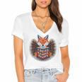 I Read Banned Books Sly Fox Reading Books Women's Jersey Short Sleeve Deep V-Neck Tshirt