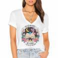 Read Books Be Kind Stay Weird Dragon Women's Jersey Short Sleeve Deep V-Neck Tshirt