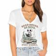 Read Books Be Kind Stay Weird Skeleton Reading Book Lover Women's Jersey Short Sleeve Deep V-Neck Tshirt Read Books Be Kind Stay Weird Skeleton Reading Book Lover Women's Jersey Short Sleeve Deep V-Neck Tshirt