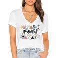 Read Children's Books Teacher Women's Jersey Short Sleeve Deep V-Neck Tshirt
