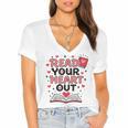 Read Your Heart Out Love Book Valentine Teacher Bookworm Women's Jersey Short Sleeve Deep V-Neck Tshirt Read Your Heart Out Love Book Valentine Teacher Bookworm Women's Jersey Short Sleeve Deep V-Neck Tshirt
