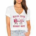 Read Your Heart Out Teacher Valentine Book Women's Jersey Short Sleeve Deep V-Neck Tshirt Read Your Heart Out Teacher Valentine Book Women's Jersey Short Sleeve Deep V-Neck Tshirt
