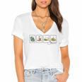 Reading Silly Goose Teacher Bookish Librarian Book Lover Women's Jersey Short Sleeve Deep V-Neck Tshirt Reading Silly Goose Teacher Bookish Librarian Book Lover Women's Jersey Short Sleeve Deep V-Neck Tshirt