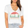 Retro Easily Distracted By Cameras & Books Photography Women's Jersey Short Sleeve Deep V-Neck Tshirt