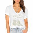 Retro Proud Anti Social Member Of Introverted Book Club Premium Tri-Blend Women's Jersey Short Sleeve Deep V-Neck Tshirt