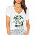 Romance Novel Smut Book Lover Bookish Bibliophile Women's Jersey Short Sleeve Deep V-Neck Tshirt Romance Novel Smut Book Lover Bookish Bibliophile Women's Jersey Short Sleeve Deep V-Neck Tshirt