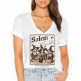 Salem Book Club Bookish Halloween Retro Salem Witch Book Women's Jersey Short Sleeve Deep V-Neck Tshirt Salem Book Club Bookish Halloween Retro Salem Witch Book Women's Jersey Short Sleeve Deep V-Neck Tshirt