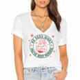 He Sees What You'Ve Been Reading Christmas Book Lover Shirt Women's Jersey Short Sleeve Deep V-Neck Tshirt He Sees What You'Ve Been Reading Christmas Book Lover Shirt Women's Jersey Short Sleeve Deep V-Neck Tshirt