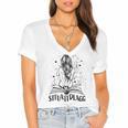 Sexy STFUATTDLAGG Hot Woman Reading Spicy Good Book Love Women's Jersey Short Sleeve Deep V-Neck Tshirt Sexy STFUATTDLAGG Hot Woman Reading Spicy Good Book Love Women's Jersey Short Sleeve Deep V-Neck Tshirt