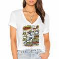 Softball Outfielder Best Traits Brave Retro Comic Book Art Premium Tri-Blend Women's Jersey Short Sleeve Deep V-Neck Tshirt Softball Outfielder Best Traits Brave Retro Comic Book Art Premium Tri-Blend Women's Jersey Short Sleeve Deep V-Neck Tshirt