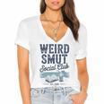 Spicy Romance Book Reader Fan Weird Smut Social Club Premium Tri-Blend Women's Jersey Short Sleeve Deep V-Neck Tshirt