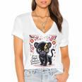 Spicy Romance Character Development Book Reader Design Women's Jersey Short Sleeve Deep V-Neck Tshirt