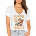 Squirrel Animal Life Is Better With Books And a Women's Jersey Short Sleeve Deep V-Neck Tshirt Squirrel Animal Life Is Better With Books And a Women's Jersey Short Sleeve Deep V-Neck Tshirt