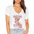 Strawberry Shortcake Book Club 1979 With Berry Besties Women's Jersey Short Sleeve Deep V-Neck Tshirt