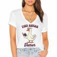Teacher Silly Goose Reading Book Teaching Tiny Human Tamer Women's Jersey Short Sleeve Deep V-Neck Tshirt Teacher Silly Goose Reading Book Teaching Tiny Human Tamer Women's Jersey Short Sleeve Deep V-Neck Tshirt