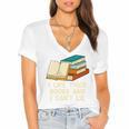 Like Thick Books Cant Lie Happiness Reading Positive Women's Jersey Short Sleeve Deep V-Neck Tshirt