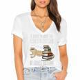 Tiny Dinosaur Read Books & Pet My Bearded Dragon Lover Premium Tri-Blend Women's Jersey Short Sleeve Deep V-Neck Tshirt