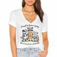 I Tried To Form A Gang But It Turned Into A Book-Club Reader Women's Jersey Short Sleeve Deep V-Neck Tshirt