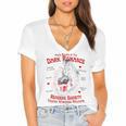 Trigger Warning Book Lover Dark Romance Smut Reader Women's Jersey Short Sleeve Deep V-Neck Tshirt