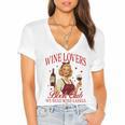Valentine’s Day Wine Lovers Book Club We Read Wine Labels Women's Jersey Short Sleeve Deep V-Neck Tshirt Valentine’s Day Wine Lovers Book Club We Read Wine Labels Women's Jersey Short Sleeve Deep V-Neck Tshirt