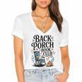 Vintage Reader Author Country Aesthetic Back Porch Book Club Women's Jersey Short Sleeve Deep V-Neck Tshirt Vintage Reader Author Country Aesthetic Back Porch Book Club Women's Jersey Short Sleeve Deep V-Neck Tshirt