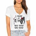 I Vow You Vow We Vow Merch Dark Romance Smutty Book Smutt Women's Jersey Short Sleeve Deep V-Neck Tshirt I Vow You Vow We Vow Merch Dark Romance Smutty Book Smutt Women's Jersey Short Sleeve Deep V-Neck Tshirt