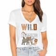 Wild About Reading Book Reader Book Nerd Book Reading Lover Premium Tri-Blend Women's Jersey Short Sleeve Deep V-Neck Tshirt