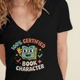 100 Certified Book Character Costumes For Kids Storybook Women's Jersey Short Sleeve Deep V-Neck Tshirt