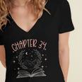 34th Birthday Women Book Lovers Chapter 34 Its My Birthday Women's Jersey Short Sleeve Deep V-Neck Tshirt 34th Birthday Women Book Lovers Chapter 34 Its My Birthday Women's Jersey Short Sleeve Deep V-Neck Tshirt