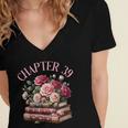 39th Birthday Chapter 39 Birthday Shirt Women Book Lover Women's Jersey Short Sleeve Deep V-Neck Tshirt 39th Birthday Chapter 39 Birthday Shirt Women Book Lover Women's Jersey Short Sleeve Deep V-Neck Tshirt