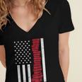 America Flag Read Book Reading Librarian Men Women Kids Women's Jersey Short Sleeve Deep V-Neck Tshirt