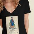 American Girl Meet Molly Book Cover Women's Jersey Short Sleeve Deep V-Neck Tshirt